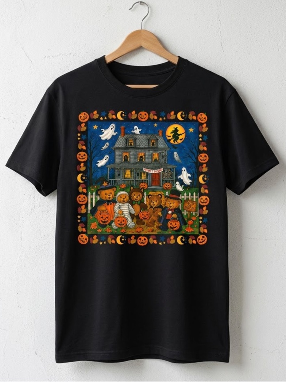 Gildan Black Halloween Graphic Tee